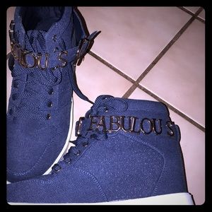 NEW FABULOUS Denim High Tops Sneakers